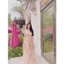 Đầm Voan Hoa 2 Dây Đuôi Bèo Xòe Chíp Eo Nơ Lưng - Vải Voan - 2 Màu Xanh, Nude - Dành Cho Nàng Đi Chơi, Dự Tiệc