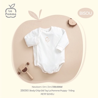 La Pomme bộ Body Chip liền thân Dài Tay La Pomme Puppy AW2022