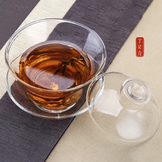 Tiềm trà, chén khải thủy tinh thanh khiết khiết chịu nhiệt giá rẻ, dung tích 200ml