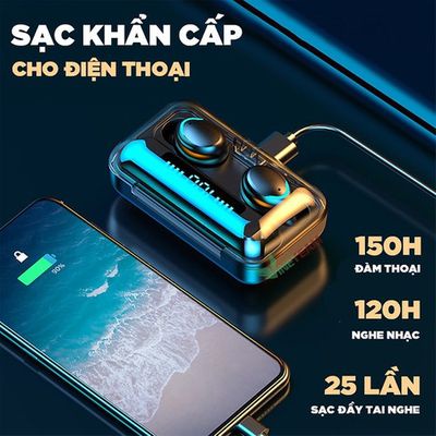 tai nghe bluetooth khong day s11 tai nghe nhet tai bluetooth 50 tich hop sac du phong 4800mah