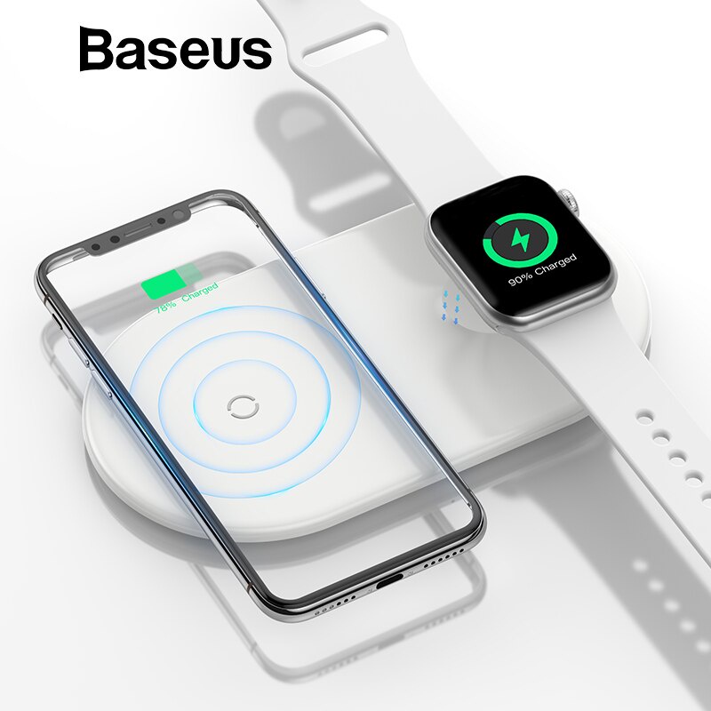 Đế sạc nhanh không dây 10W Baseus Dual Smart Wireless Charging Pillow 2 ...