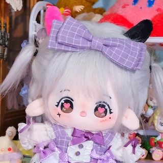 [8 mẫu][ORD] Doll không thuộc tính tóc tơ 20cm có tai và đuôi - Búp bê tóc tơ kèm outfit 20cm