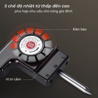 Bếp lẩu nướng Đa năng 2 trong 1, 2200W chỉnh nhiệt độc lập bề mặt chống dính truyền nhiệt nhanh, phù hợp 4-6 người