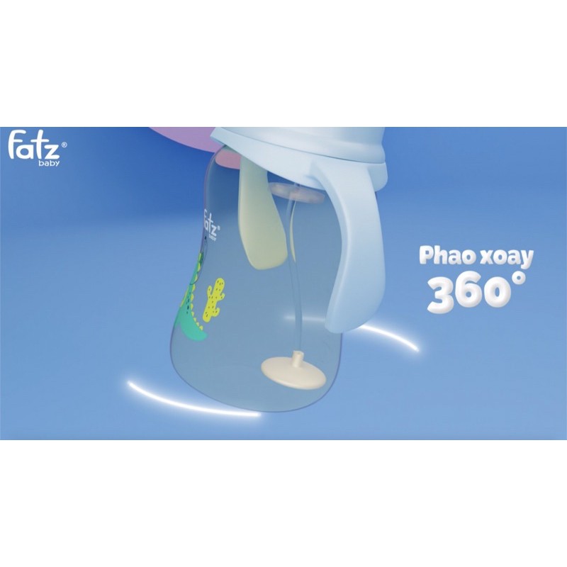 Ảnh Bình uống nước Tritan chống đổ phao xoay 360 độ 250ml Fatzbaby 3