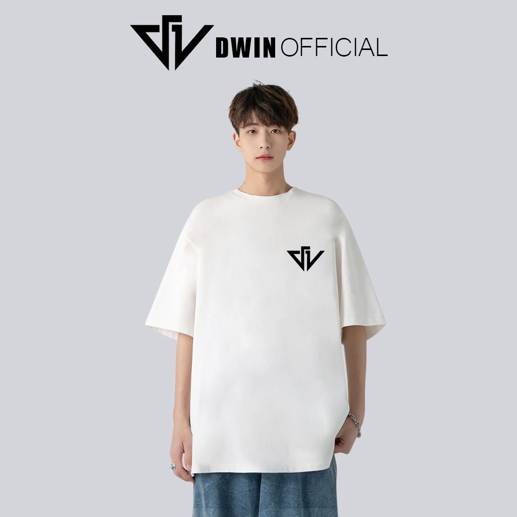 Mô tả Áo thun Dwin official thời trang basic tee phông trơn nam nữ tay lỡ oversize form rộng - 5