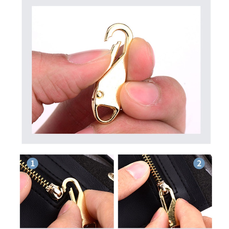 Mis 1PC Dây Kéo Kéo Thay Thế Bộ Dụng Cụ Sửa Chữa Thanh Trượt Kéo Tab Đa Năng Fixer