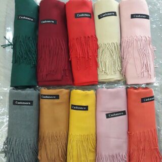 Khăn Choàng Cổ Cashmere Chất Len Mỏng Dệt Mịn [Hàng mới về]