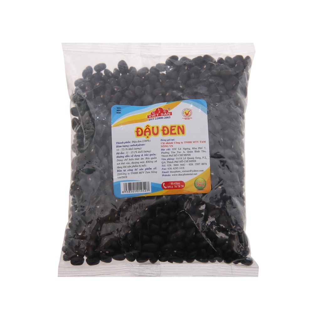 Đậu Đen Xanh Lòng Việt San 300g - Đậu Đen Hạt Chắc Mẩy, Ruột Xanh Béo Bùi, Thanh Nhiệt Giải Độc