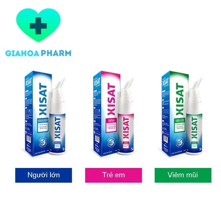 Nước biển sâu Xisat (CHÍNH HÃNG MERAP) - Dung dịch xịt vệ sinh sạch, thông mũi (Hồng, xanh lam, xanh lá)