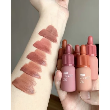 [SALE] Son Kem Lì Peripera Ink Velvet Nude 4g, mềm mịn lâu trôi, bảng màu 22-31 tôn môi tự nhiên - Freyja