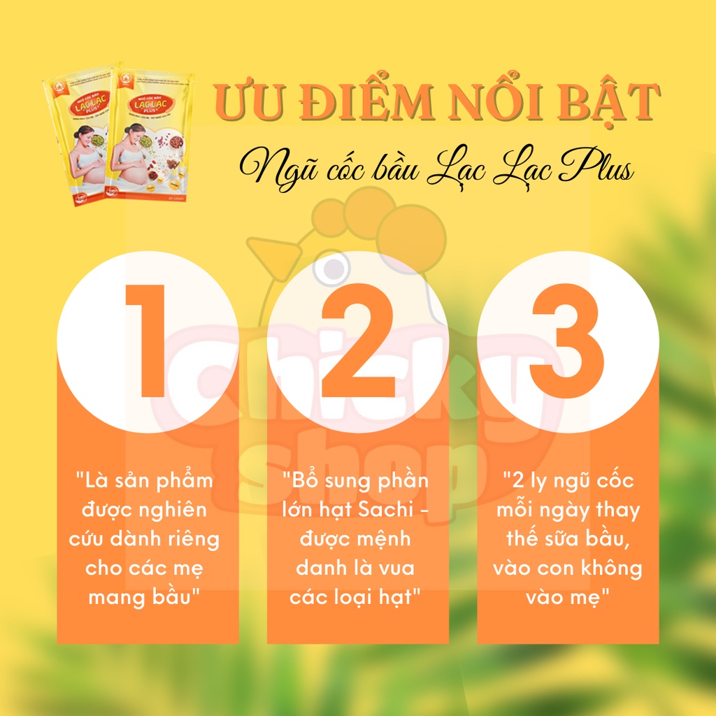 Mô tả Ngũ cốc bầu Lạc Lạc plus DR.MAYA hộp 30 gói/600gram - 5