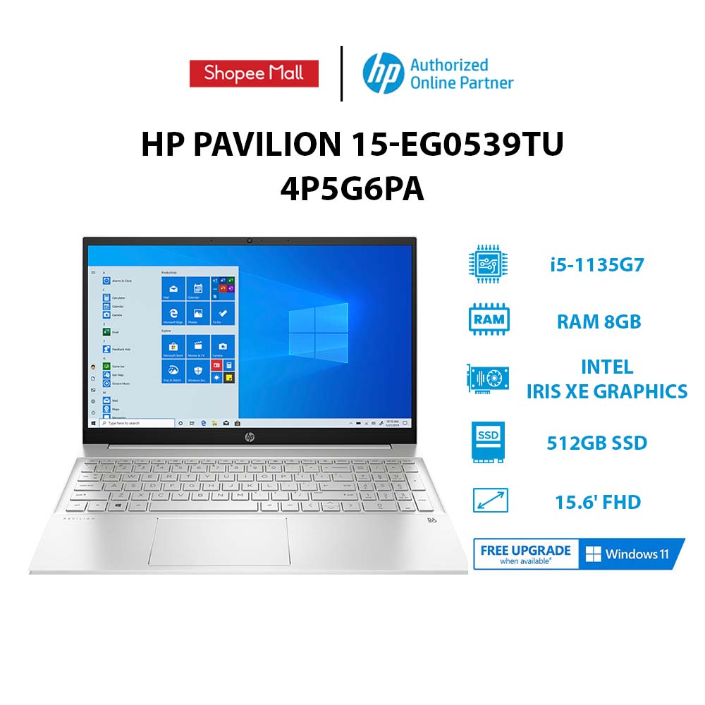 Laptop Hp Pavilion 15 Eg0539tu 4p5g6pa I5 1135g7 8gb 512gb Intel Iris Xe Graphics 15 2971