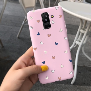 Ốp Điện Thoại Silicon TPU Mềm Hình Bò Sữa Trái Tim Cho Samsung Galaxy A6+ SM-A605G / A6 2018 SM-A600F SamsungA6 A6 Plus (2018)