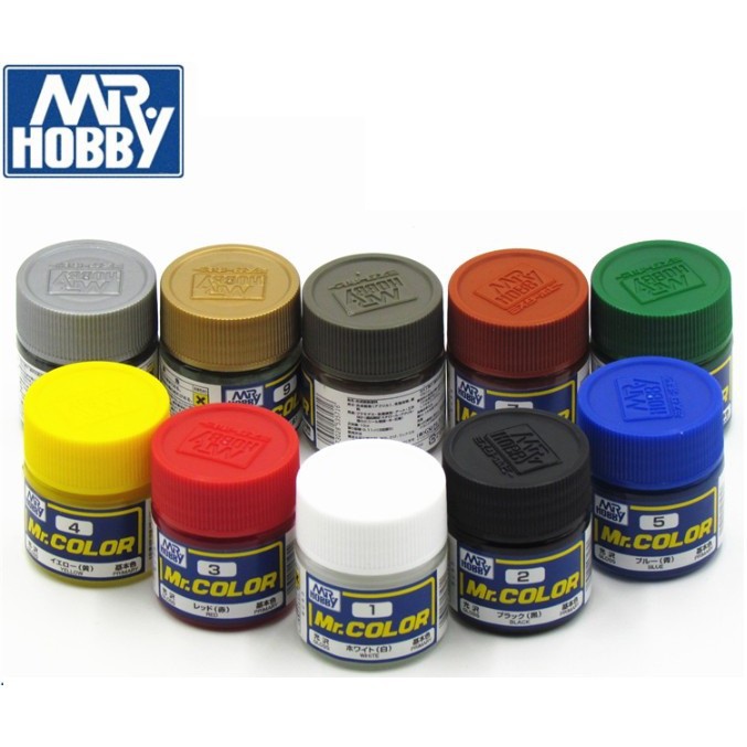 Sơn Mô Hình Gốc Xăng (Lacquer) Mr Hobby C1 - C2 - C3 - C4 - C5 - C6 - C7 -  C8 - C9 - C10 | Shopee Việt Nam