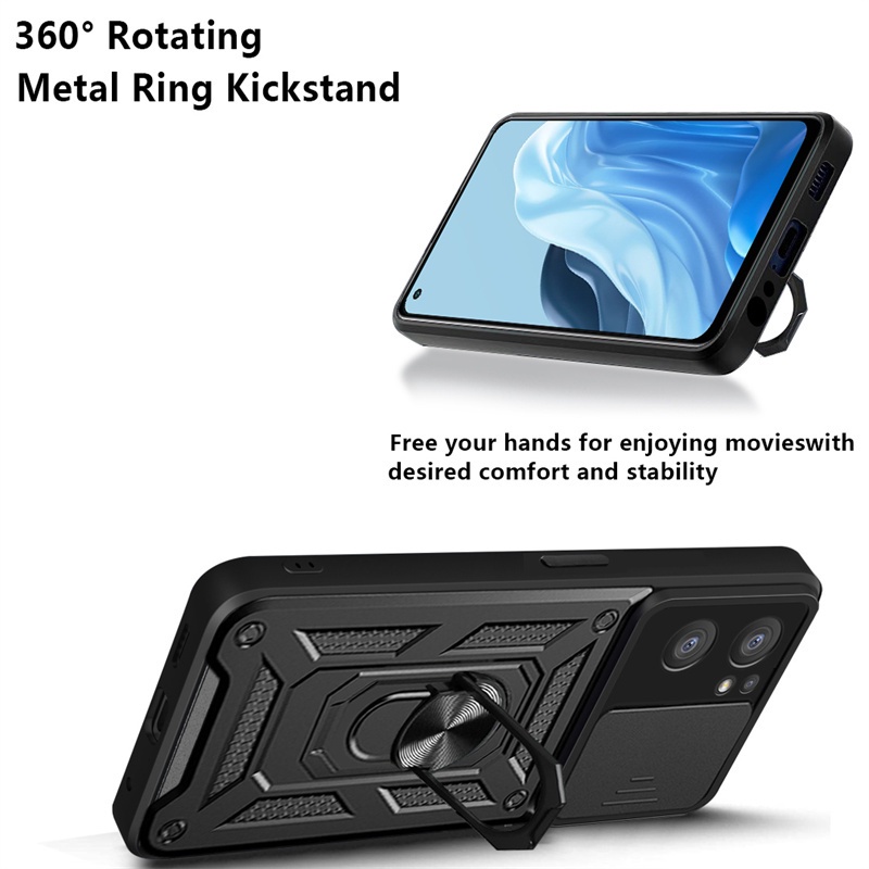 Ốp Điện Thoại Chống Sốc Có Giá Đỡ Từ Tính Cho OPPO Reno7 Z 5G Reno 7 Pro A77 A96 A76 A36 Z 4G 5G