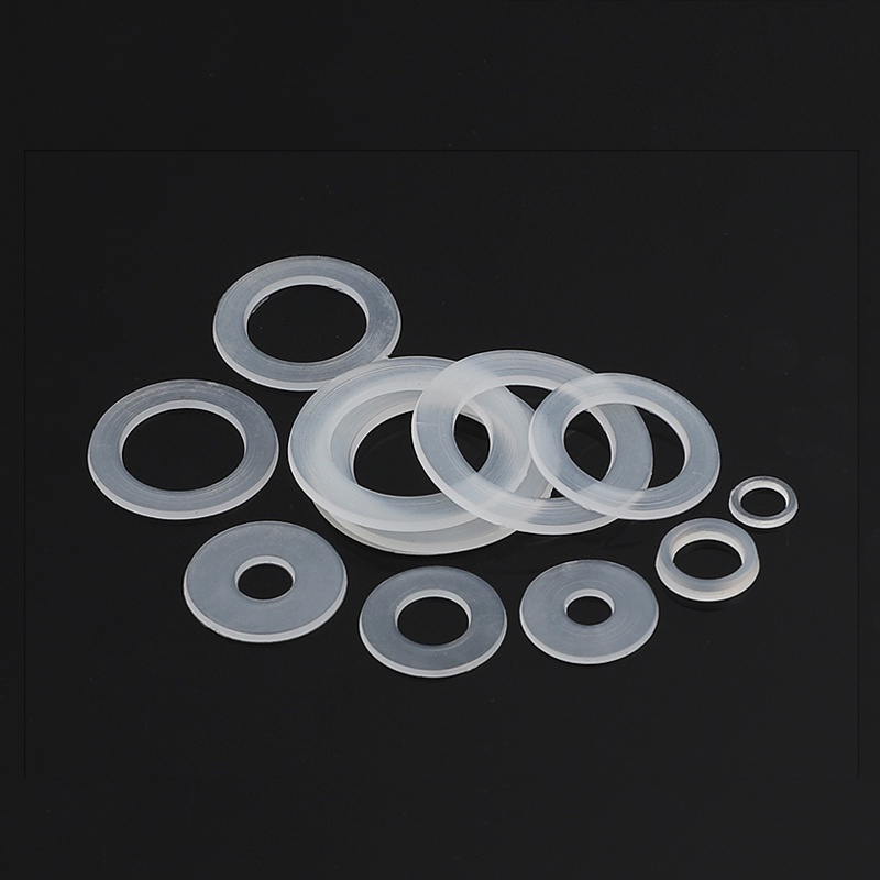 Vòng đệm nylon trắng, máy giặt phẳng nhựa, vòng đệm M3/M3.5/M4/M5/M6/M8/M10