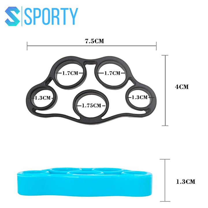 Ảnh Bóp tập cơ tay 5 ngón tay theo cấp độ tập chất liệu bằng silicon mềm, nhỏ gọn SPORTY YGW24 4