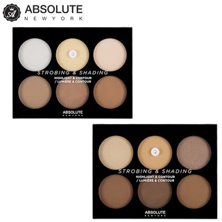 Tạo khối 6 màu Absolute NewYork Highlighter and Contour Palette 20g – 6 ô