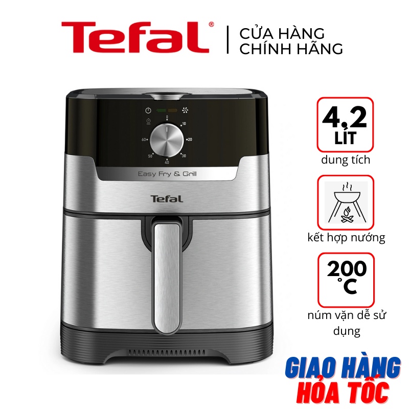 Nồi Chiên Không Dầu 4.2 Lít Tefal Easy Fry & Grill XL Classic EY501D ...