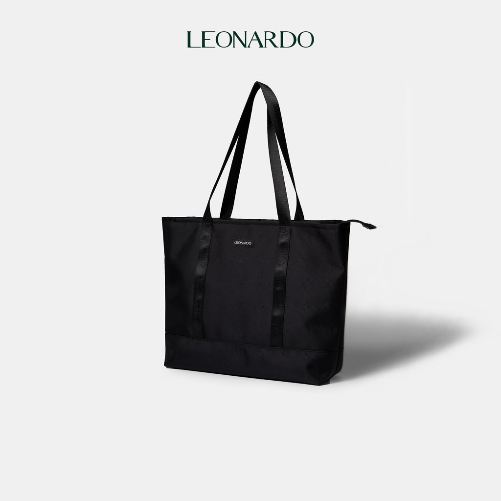 Ảnh Túi Xách Thời Trang Nam Nữ Tote Oxford Signature, Chất Liệu Vải Oxford Cao Cấp Kháng Nước, Thương Hiệu LEONARDO 1