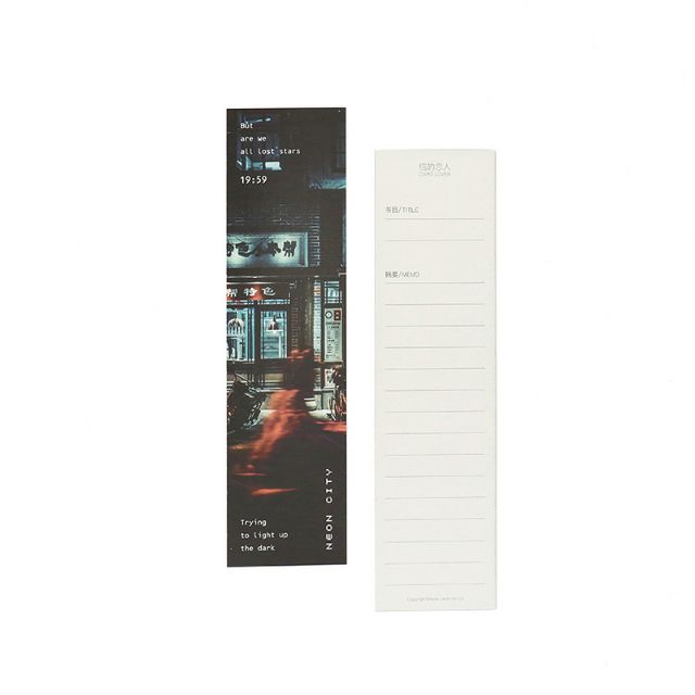 Bookmark Neon City hộp 30 tấm