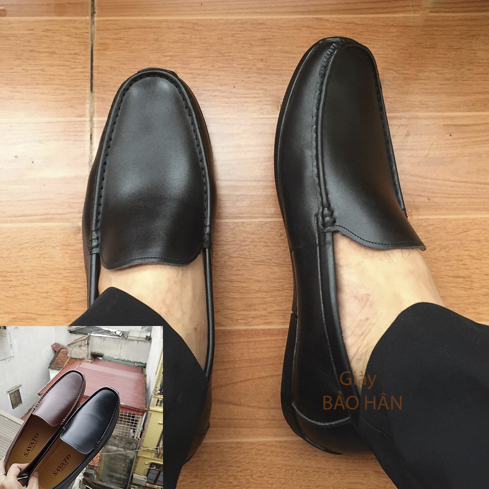 Giày Lười Nam Cao Cấp. Đế Full Đen Nhập Khẩu Mã Gl05 | Shopee Việt Nam