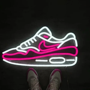 Đèn Trang Trí Led Neon Giày Air Max 1 Hồng và Trắng
