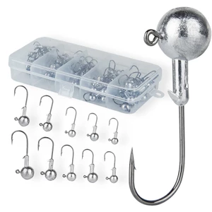 Hộp 100 Lưỡi Câu Cá Bằng Thép Carbon Mềm 1g-20g