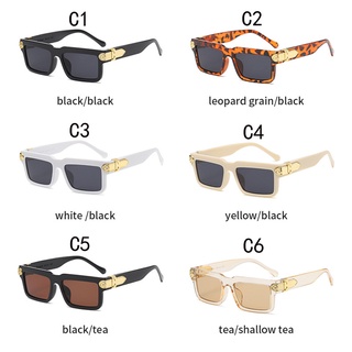 Mới Vuông Steampunk Khung Vuông Sunnies Studios Kính Mát Thẩm Mỹ Cho Nữ / Nam