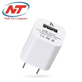 Cốc sạc Hoco UH102 cổng USB-A 1A (Trắng)