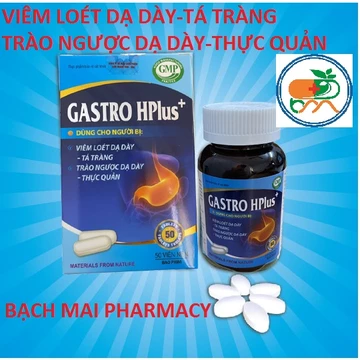 Viên uống dạ dày GASTRO HPlus, giảm triệu chứng nóng rát thượng vị đầy bụng, ợ hơi, ợ chua, trào ngược dạ dày thực quản