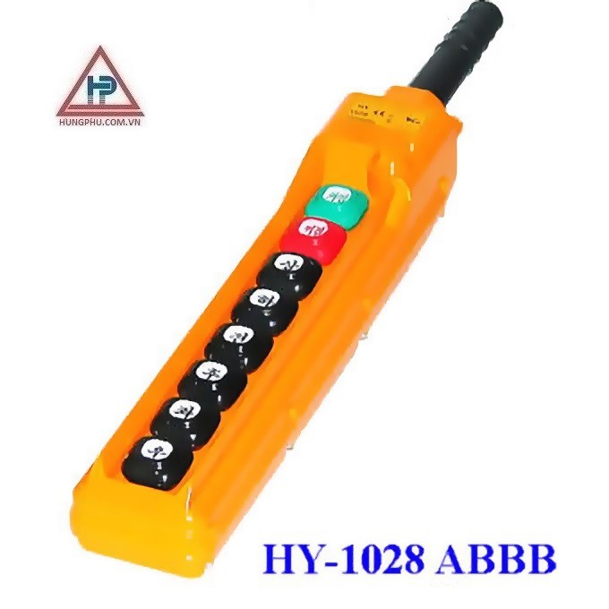 Tay bấm điều khiển cầu trục 8 nút HY-1028 ABBB,điều khiển cầu trục HY ...