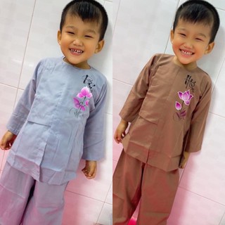 Đồ Lam Đi Chùa Cho Bé # Vạt Hò In Hoa Sen # Đồ Bộ Bé Trai Gái # Quần Áo