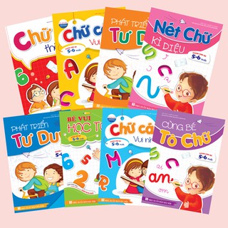Sách Bộ 8 Cuốn Bé Học IQ Rèn Luyện Tư Duy (Dành Cho Trẻ 5-6 Tuổi)