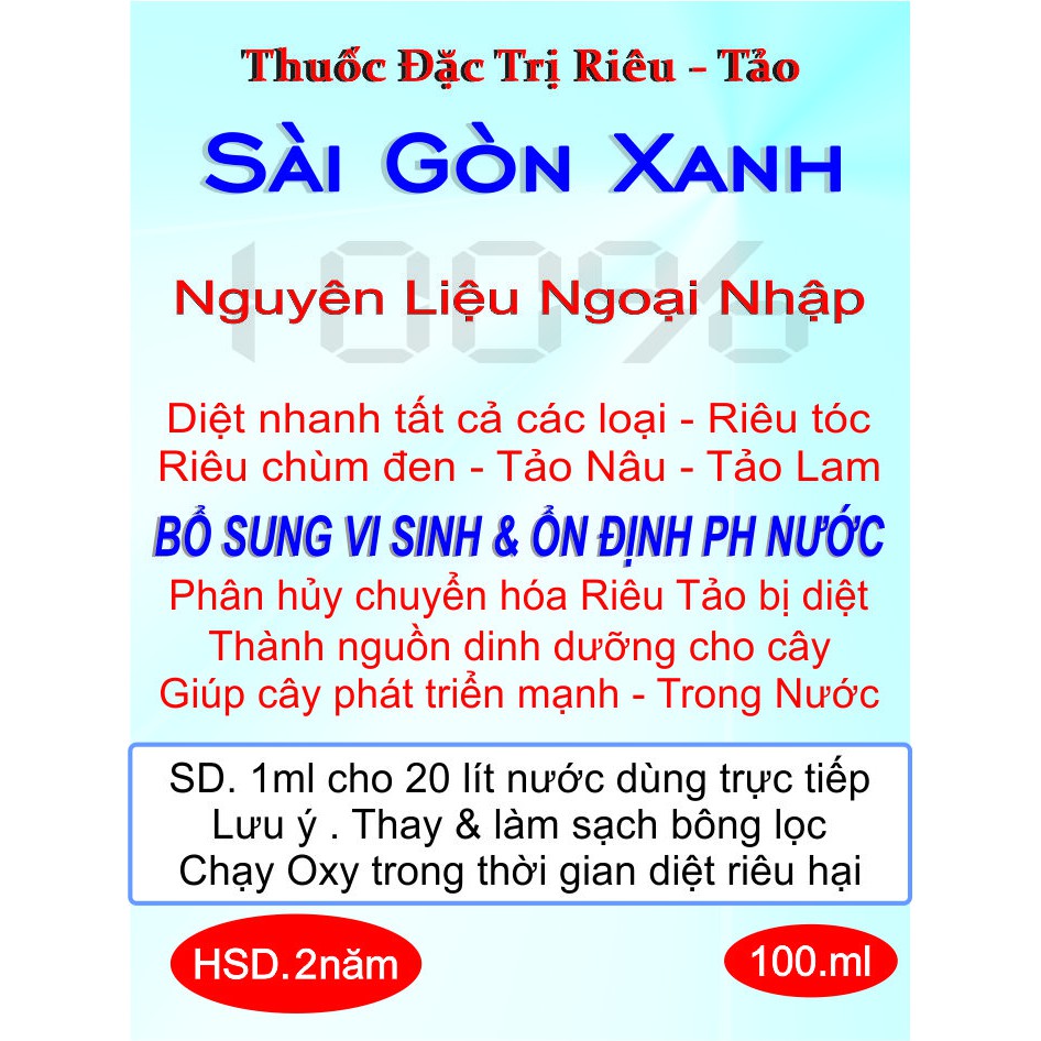 Ngăn Chặn Rêu Hại - Một Lần - Hiệu Quả Nhanh- 2 Chai