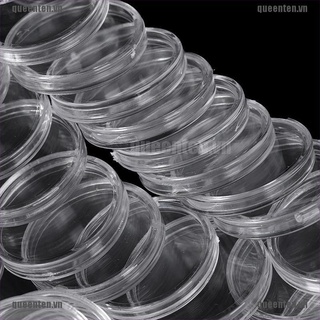 Set 100 hộp đựng tiền xu 27mm hình tròn trưng bày