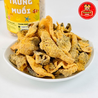 Da cá trứng muối 💖TIGER FOOD💖 Da cá mix vị trứng muối 220g giòn ngon siêu ghiền - ăn vặt Sài Gòn