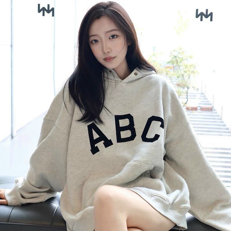 (HCM) ÁO KHOÁC NỈ HODDIES TRÙM ĐẦU - LOGO ABC CỰC HOT , THỜI TRANG UNISEX DÀNH CHO NAM NỮ HIYU FASHION