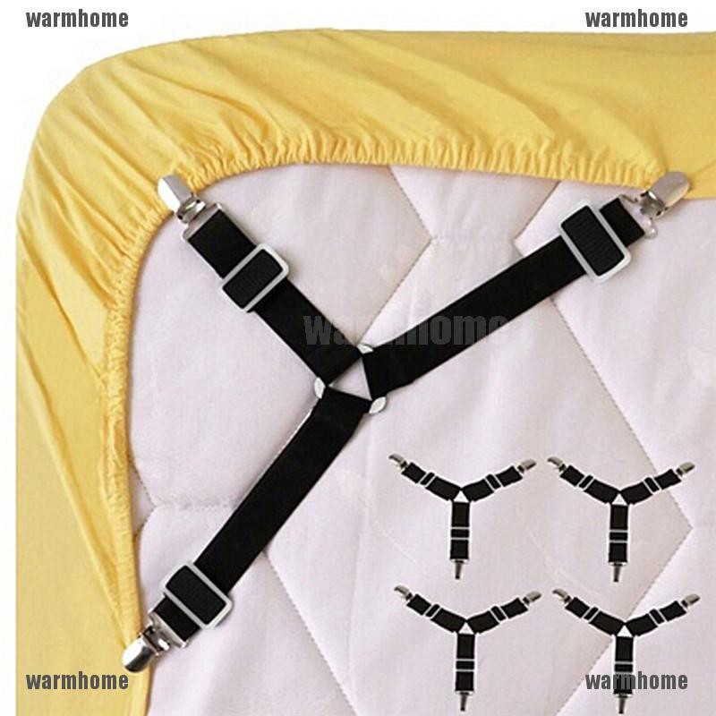 Bộ 4 kẹp ga giường 💚CAM KẾT CHUẨN💚 Kẹp Cố Định Ga Giường drap chống xê dịch Không Kim