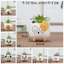 DARON Chậu Hoa Mèo Sáng Tạo Hoa Trồng Vật Trang Trí Handmade Gốm Sứ Phụ Kiện Cây Cảnh