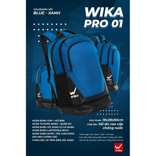 Balo Wika Pro 01 Thiết Kế Rộng Rãi, Có Ngăn Đựng Giày Riêng ,Chất Liệu Cao Cấp Chắc Chắn