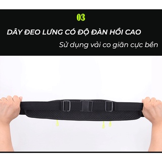 Túi Đeo Hông Chạy Bộ Phản Quang Chống Nước,Đựng Điện Thoại,Chai Nước Cao Cấp Đại Nam Sport