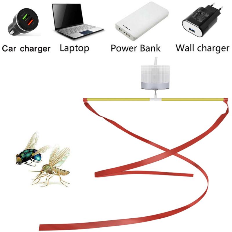 Tầm nhìn Phụ kiện đuổi ruồi đa chức năng Quạt USB cho cửa hàng nhà bếp