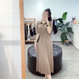 [V1.386] [Hàng Đẹp] Váy Dập Ly Dáng Suông Cổ Đức 7 Màu Siêu Xinh Có Ảnh Thật Kèm Video