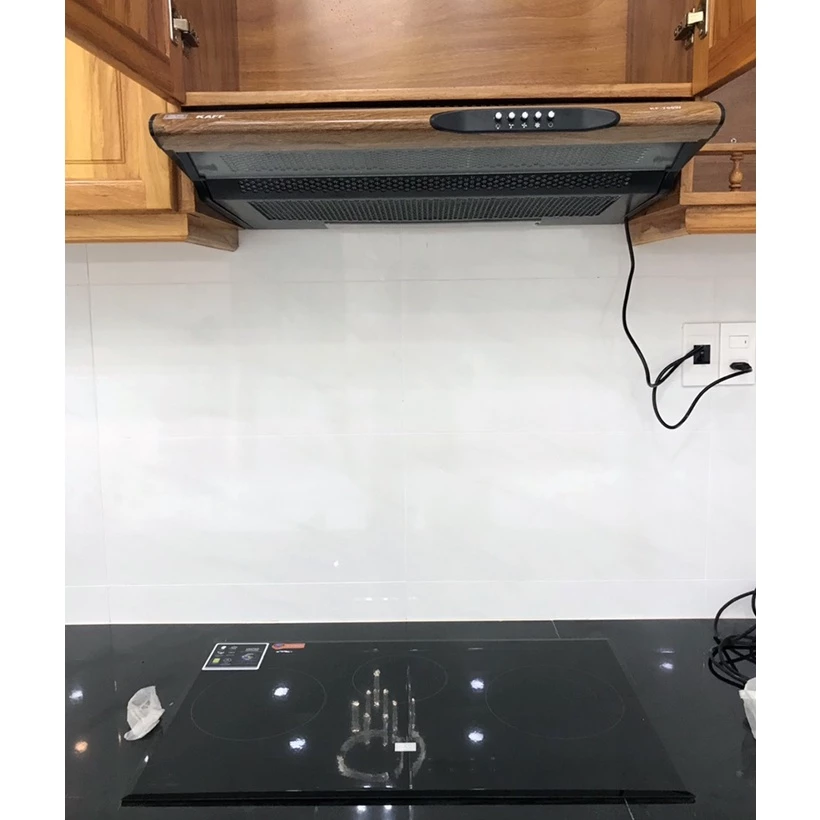 Máy hút mùi bếp 7 tấc KAFF KF-700W ( Màu vân gỗ)