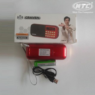 Loa đa năng Craven CR-25A có khe Thẻ nhớ/ USB / FM - dung lượng pin 2200mAh