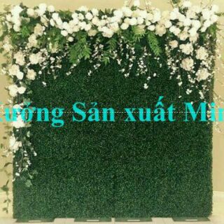 Tấm Cỏ Xoong Giả PVC 40x60cm Trang Trí Background Chụp Ảnh Tường Cây Xanh Cổng Cưới Xưởng Hạnh Hoan Nam Định
