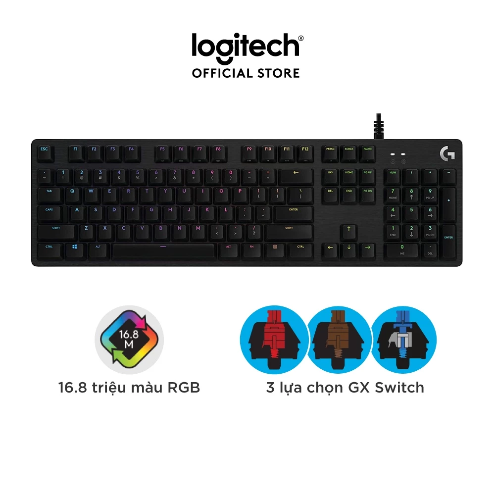 Bàn phím Logitech G512 GX RGB