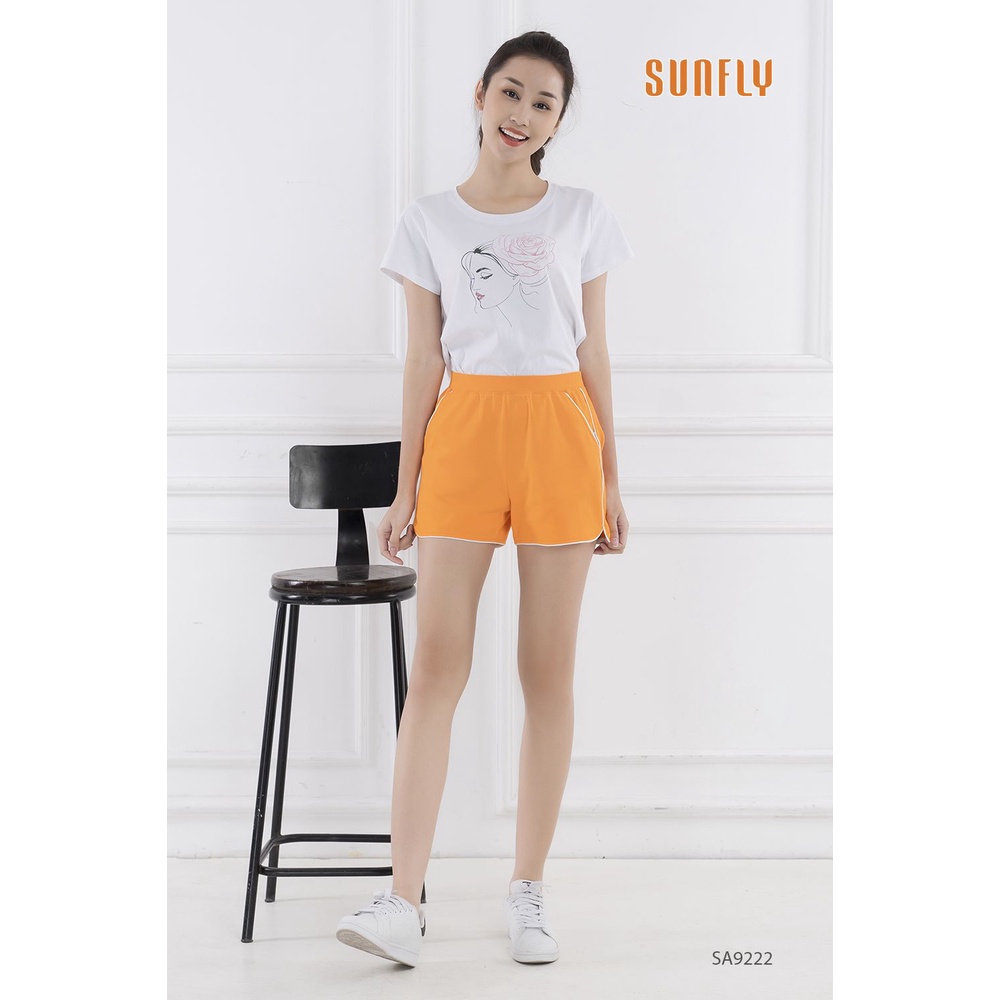 Quần sooc thể thao nữ SUNFLY vải Rip tixi SA9222