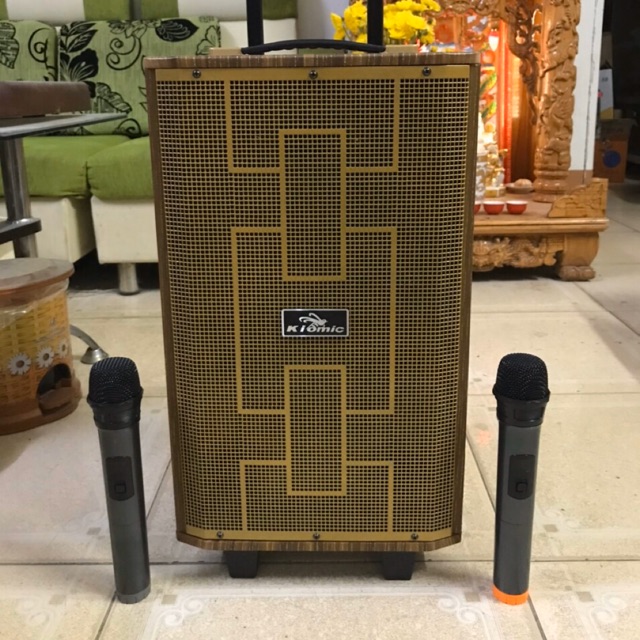 Loa kéo kiomic k89 tặng kèm 2 míc không dây Shopee Việt Nam